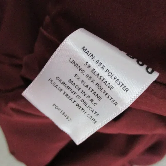 BABYBOO Yulia Maxi Dress Womens Medium Cherry Lacquer Red Split Back Pleat Front - Picture 7 of 8